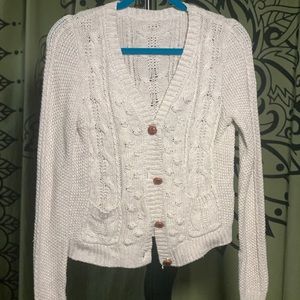 Zara crop cardigan sweater